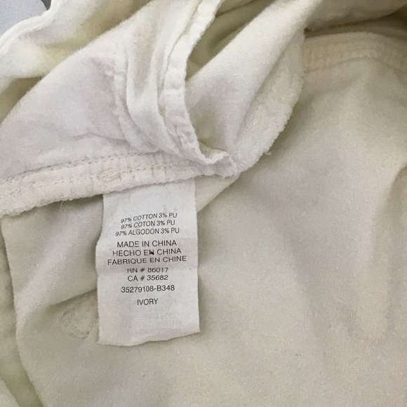 Bebe cream colored corduroy like Pants in size 27 - Picture 6 of 6